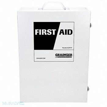 GRAINGER APPROVED Empty First Aid Cabinet Metal, 22FX70