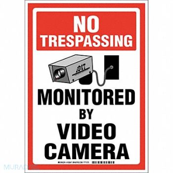 BRADY No Trespassing Sign 14X10 English, 542Z77