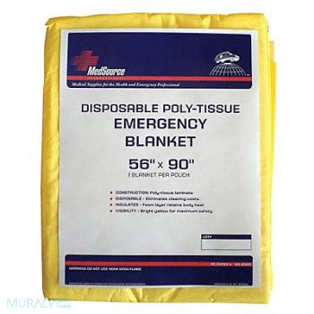 MEDSOURCE Poly Tissue Blanket 56x90 PK24, 23YE22