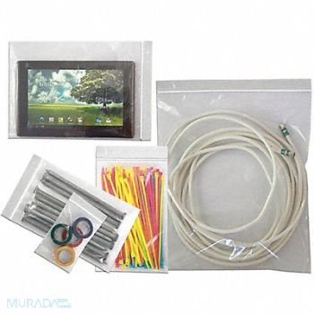 MEDEGEN MEDICAL PRODUCTS Zip Lock Bag 9x12 4mL Clear PK500, 246C80