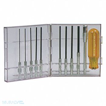 XCELITE Precision Screwdriver Set Hex 11 pcs., 24AC79