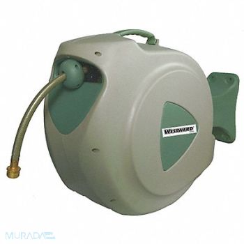 WESTWARD Spring Return Hose Reel Wall 5/8 65 ft, 24AD44