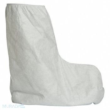 DUPONT Boot Covers Universal White PK100, 24AH01