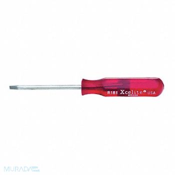 XCELITE 1/8Inx3In Round Pocket Clip Screwdriver, 24J627