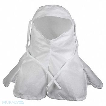 KIMTECH Cleanroom Hood Nonstrl WH PK100, 803Z61