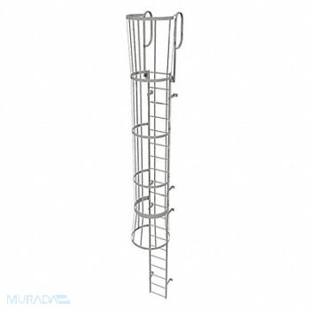 TRI-ARC Fixed Ladder w/ Safety Cage Steel 19 ft., 25NZ08