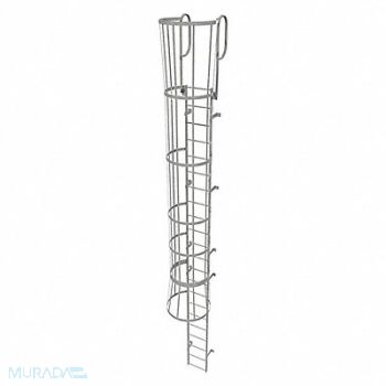 TRI-ARC Fixed Ladder w/ Safety Cage Steel 21 ft., 25NZ10