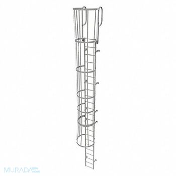TRI-ARC Fixed Ladder w/ Safety Cage Steel 22 ft., 25NZ11