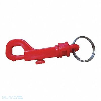 GRAINGER APPROVED Plastic Key Clip 2-5/8 In Red, 25PA13