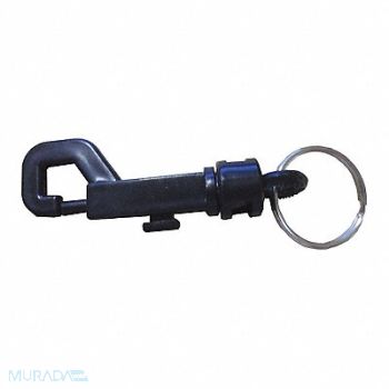 GRAINGER APPROVED Plastic Key Clip 2-5/8 In Black, 25PA18