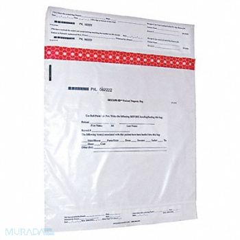 SECUR-ID Personal Property Bag 19 x 20 In PK250, 25R761