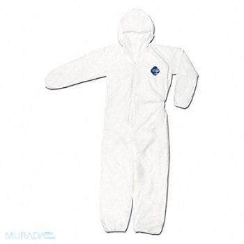 MCR SAFETY Tyvek Coverall W Hood XL PK25, 26K899