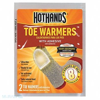 HOTHANDS Toe Warmer 3-1/2 in x 2-3/4 in PR, 26KF09