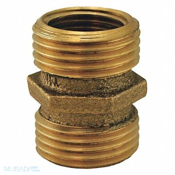 JONES STEPHENS Grdn Hose Fttng MH x MH 3/4x3/4 1/2 FIP, 280C87