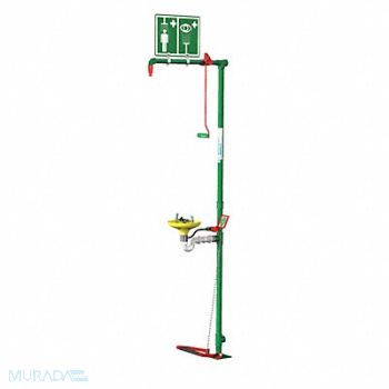 HUGHES SAFETY Combination Shower Floor Mount Galv, 287T67