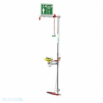 HUGHES SAFETY Combination Shower Floor Mount SS, 287T68