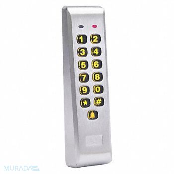 LINEAR Access Keypad Mullion 1-5/7 in W Silver, 28XP05