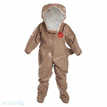 DUPONT Encapsulated Suit Lvl B Rear Entry L PK6, 29ET48