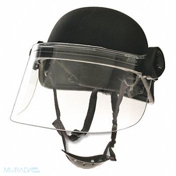 UNITED SHIELD Riot Face Shield Clear Polycarbonate, 29RM03