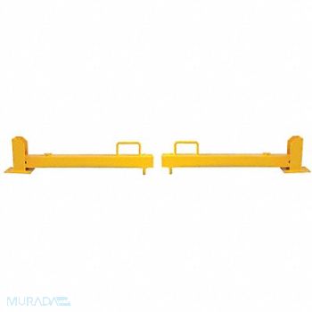 POST GUARD Door Protectors Steel Yellow PR, 29TH81