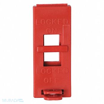 BRADY Wall Swtch Lckout Red 9/32 in Dia PK6, 2AF98