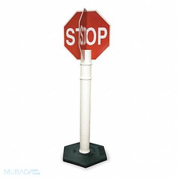 CORTINA 4-Way Stop Sign with Base 56 x 11 Red, 3LWE3