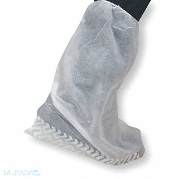 CONDOR BootCovers Slip Resist 1Size White PK200, 2KTU4