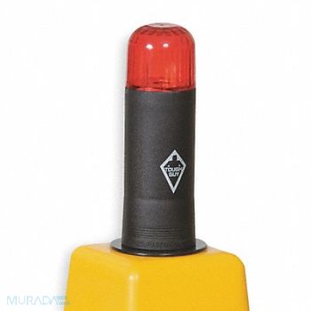 TOUGH GUY Flashing Light Red Plastic 5 5/8 in H, 2LEC9