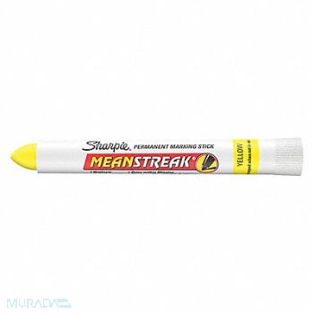 SHARPIE D7948 Permanent Marking Stick Ylw Bullet PK12, 2LTH7