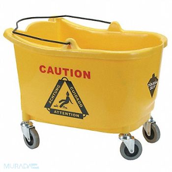 TOUGH GUY D8083 Mop Bucket Yellow 8 3/4 gal, 2PYH6