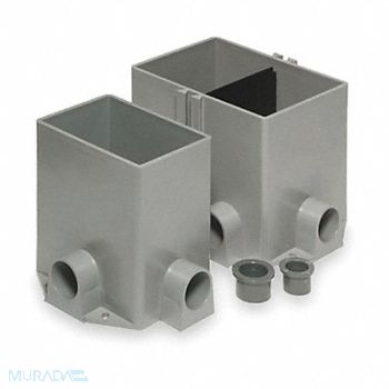 STEEL CITY Floor Box Steel 170.0 cu in., 2TEC6