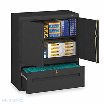 TENNSCO Lateral File Drawer Cabinet 1 Shelf Blk, 2TET7