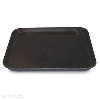 MOLDED FIBERGLASS Tray Black 16 1/2 in 12 1/2 in, 2TU39