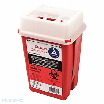 FIRST AID ONLY Sharps Container 1/4 gal Sliding Lid, 2TUW7