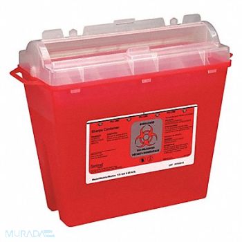 FIRST AID ONLY Sharps Container 1-1/4 gal Rotor Lid, 2TUW8