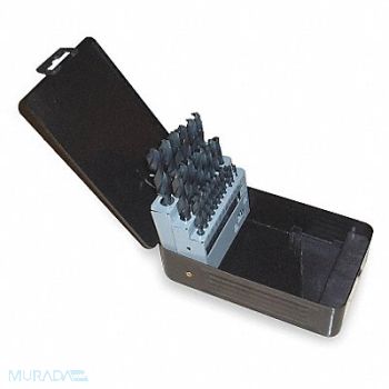 WESTWARD Screw Machine Drill Bit Set 21pc HSS, 2UFD2