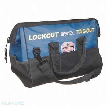 BRADY Lockout Bag Unfilled Blue, 2VU43