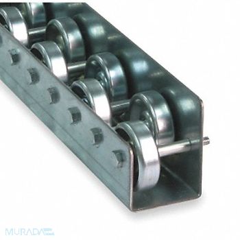 ASHLAND CONVEYOR FlwRail SkteWheel 8 Wheels Ft J-Channl, 2WGY8