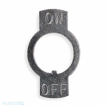 CARLING TECHNOLOGIES Toggle Switch Legend Plate On/Off PK25, 2X642