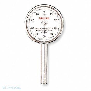 STARRETT Dial Test Indicator Vert 0 to 0.200 In, 2ZUJ5