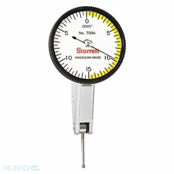 STARRETT Dial Test Indicator Hori 0 to 0.030 In, 2ZUK2