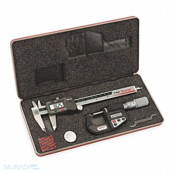 STARRETT Precision Measuring Kit Electro Caliper, 2ZUN6