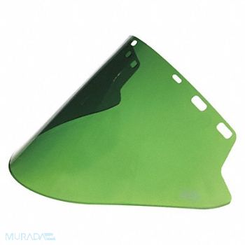 PAULSON Faceshield Hi Temp Med Green Poly 20, 308P36
