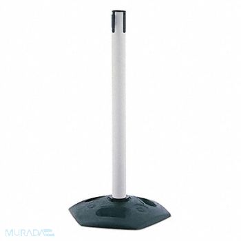TENSABARRIER Receiver Post 38 In H White, 30AC36