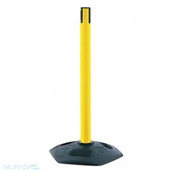 TENSABARRIER Receiver Post 38 In H Yellow, 30AC38