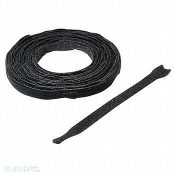 VELCRO BRAND Hook-and-Loop Cable Tie 12 in Blk PK600, 30PE39