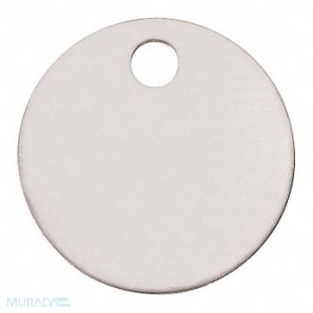 PANDUIT Embossing Tag 304 SS 1in H 1in W PK25, 30PR81