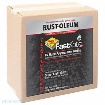 RUST-OLEUM Floor Coating Water 1 gal Light Gray, 30RM04