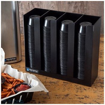 GRAINGER APPROVED Portion Cup and Lid Organizer 10 in H BK, 799YY6