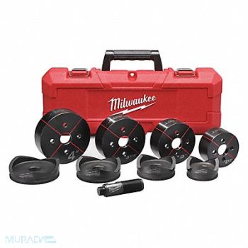 MILWAUKEE Knockout Set 9 10 ga. Steel, 31AD94